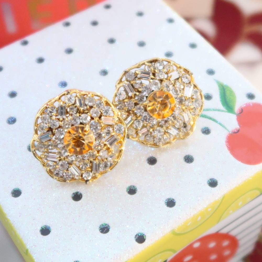 women crystal studs formal and party wear